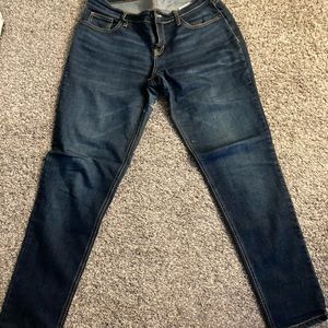 Old navy blue jeans